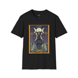 XVIII The Moon Goddess Hecate Tarot Card T Shirt, Mystic Graphic Tee, Spiritual Shirt