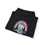 Rainbow Missing Eye Teddy Bear Hoodie