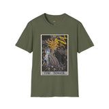 The Tower XVI Tarot Card T Shirt, Mystic Graphic Tee, Spiritual Shirt