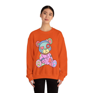 Pink Heart Eye Teddy Bear Sweatshirt