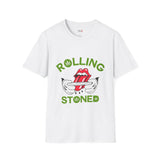 Green Rolling Stoned Funny Weed T Shirt, Cannabis Graphic Tee, 420 Stoner Shirt