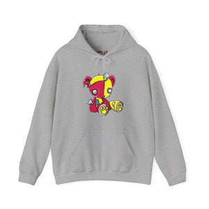 Red Yellow Patches Teddy Bear Hoodie