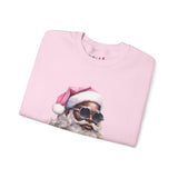 Black Santa 6 Unisex Heavy Blend™ Crewneck Sweatshirt