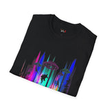 Dino Abduction Alien T Shirt for Men/Women, Funny UFO Shirt, Sci Fi Graphic Tee