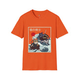Samurai Kitty Duel Japanese Samurai T Shirt, Asian Graphic Tee, Bushido Warrior Shirt
