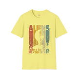 Aliens Don't Believe in You Either Vintage Alien T Shirt, Retro UFO Graphic Tee, Space Streetwear Shirt
