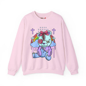 Stitched Eyes Teddy Bear Sweatshirt