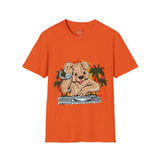 DJ Teddy Bear Unisex Softstyle T-Shirt