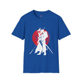 Red Moon Japanese Samurai T Shirt, Asian Graphic Tee, Bushido Warrior Shirt