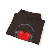 Load image into Gallery viewer, Heart Music Heavy Blend Unisex Hoodie
