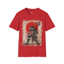 Load image into Gallery viewer, Red Moon Samurai Unisex Softstyle T-Shirt
