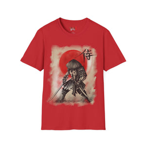 Red Moon Samurai Unisex Softstyle T-Shirt