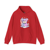 Pink Blue Pastel Teddy Bear Hoodie