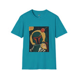 77 Bounty Hunter Blaster Retro Space T Shirt, Vintage Sci Fi Graphic Tee, Galaxy Shirt
