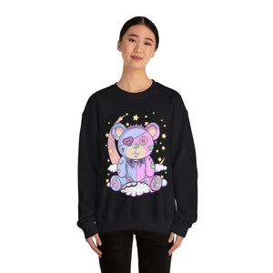 Pink Blue Pastel Teddy Bear Sweatshirt