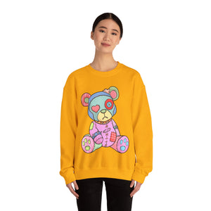 Pink Heart Eye Teddy Bear Sweatshirt