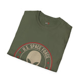 Space Force Liaison Officer Alien T Shirt for Men/Women, Funny UFO Shirt, Sci Fi Graphic Tee