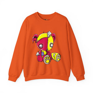 Red Yellow Patches Teddy Bear Sweatshirt