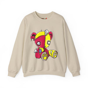 Red Yellow Patches Teddy Bear Sweatshirt