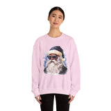 Black Santa 5 Unisex Heavy Blend™ Crewneck Sweatshirt