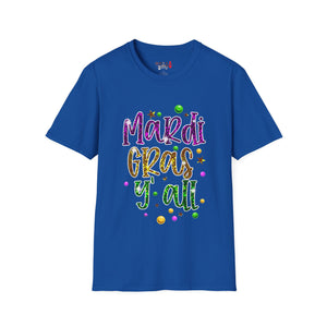 Mardi Gras Y'all Unisex Softstyle T-Shirt