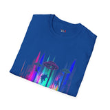 Dino Abduction Alien T Shirt for Men/Women, Funny UFO Shirt, Sci Fi Graphic Tee