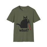 What? Funny T Shirt Relatable Meme Tee Sarcastic Humor Graphic Shirt