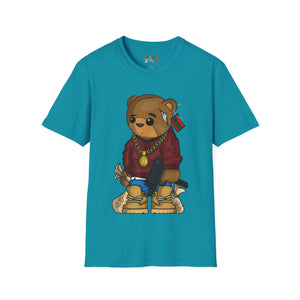 Drippy Bear Unisex Softstyle T-Shirt