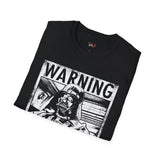Warning Choking Hazard Retro Space T Shirt, Vintage Sci Fi Graphic Tee, Galaxy Shirt