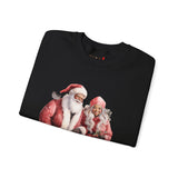 Black Santa 15 Unisex Heavy Blend™ Crewneck Sweatshirt
