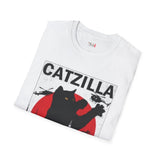 Catzilla Funny T Shirt Relatable Meme Tee Sarcastic Humor Graphic Shirt