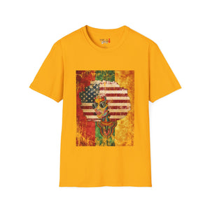 Afro American Queen Unisex Softstyle T-Shirt