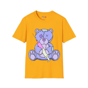 Purple Syringe Teddy Bear T-shirt