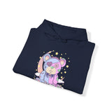 Pink Blue Pastel Teddy Bear Hoodie