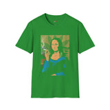 Smoking Mona Lisa Funny Weed T Shirt, Cannabis Graphic Tee, 420 Stoner Shirt