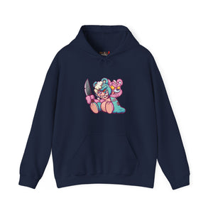 Two Headed Knife Teddy Bear Hoodie