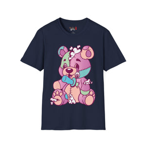 Patchy Knifed Bear Unisex Softstyle T-Shirt