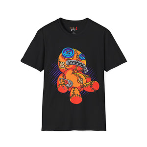 Zipper Mouth Teddy Bear Unisex Softstyle T-Shirt