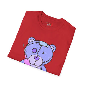 Purple Syringe Teddy Bear T-shirt