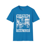 Warning Choking Hazard Retro Space T Shirt, Vintage Sci Fi Graphic Tee, Galaxy Shirt