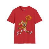 Dunking Hooper Teddy Bear Unisex Softstyle T-Shirt