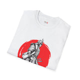 Red Moon Rising Japanese Samurai T Shirt, Asian Graphic Tee, Bushido Warrior Shirt