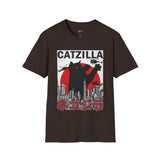 Catzilla Funny T Shirt Relatable Meme Tee Sarcastic Humor Graphic Shirt