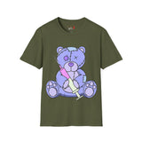 Purple Syringe Teddy Bear T-shirt