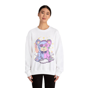 Pink Blue Pastel Teddy Bear Sweatshirt