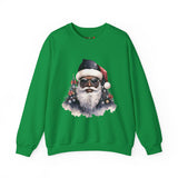 Black Santa 4 Unisex Heavy Blend™ Crewneck Sweatshirt