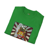 TIger Samurai Warrior Japanese Samurai T Shirt, Asian Graphic Tee, Bushido Warrior Shirt