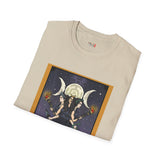 XVIII The Moon Goddess Hecate Tarot Card T Shirt, Mystic Graphic Tee, Spiritual Shirt