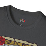 XIII Death Grim Reaper Tarot Card T Shirt, Mystic Graphic Tee, Spiritual Shirt
