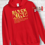 Black King Gold Letters